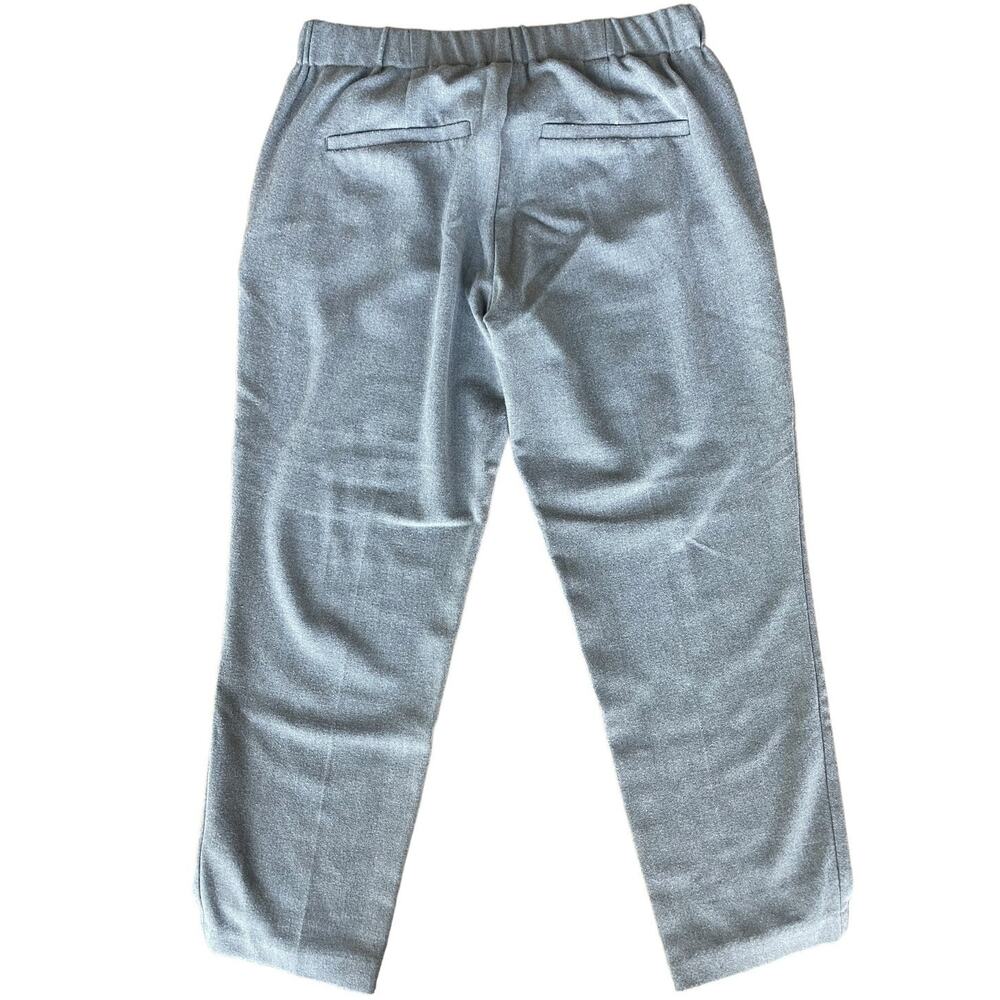 Old Navy Heather Gray Pull On Ankle Pant 0 Petite Career Academia Twee Comfort - Picture 3 of 10